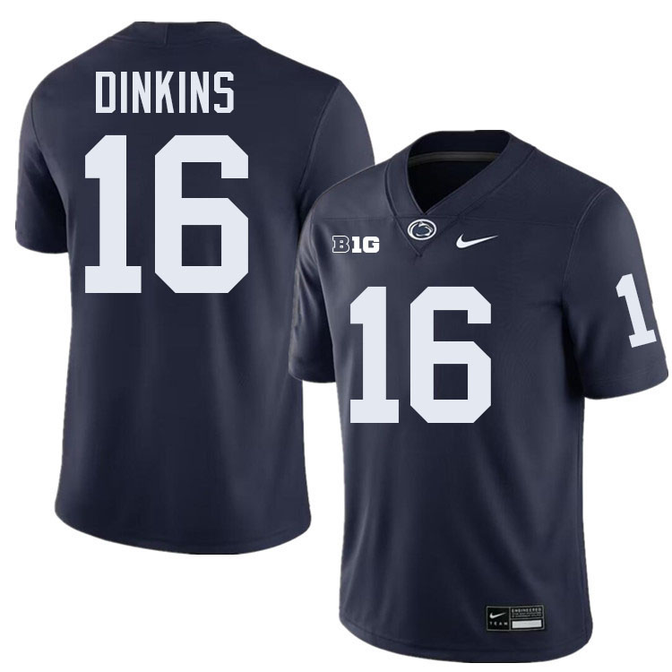 Khalil Dinkins Penn State Jersey,PSU Nittany Lions #16 Khalil Dinkins Football Uniforms-Navy Khalil Dinkins Penn State Jersey,PSU Nittany Lions #16 Khalil Dinkins Football Uniforms-Navy
